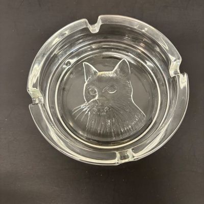 LOT 41: Vintage Belts, Red Enamel Costume Jewelry, Cat-Themed Ashtray and Pin & More