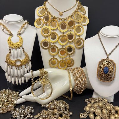 LOT 80: Gold-Tone Fashion Jewelry Collection