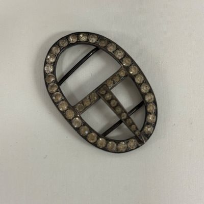 LOT 102: Vintage Rhinestone Stick Pins and Belt Buckle