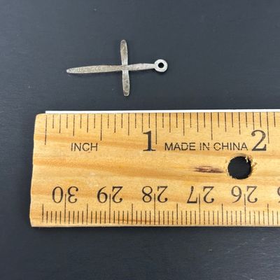 LOT 67: Acid Tested Marcasite Cross - 925 - 3.2gtw, Silver Tone Pendant, Mother of Pearl & Turquoise Cuff Bracelet, Silvertone...