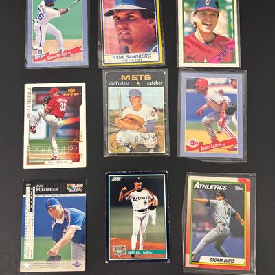 LOT 39: NIS Babe Ruth Stamp Cards, Post 1991 Baseball Cards, Skybox Basketball Cards & More