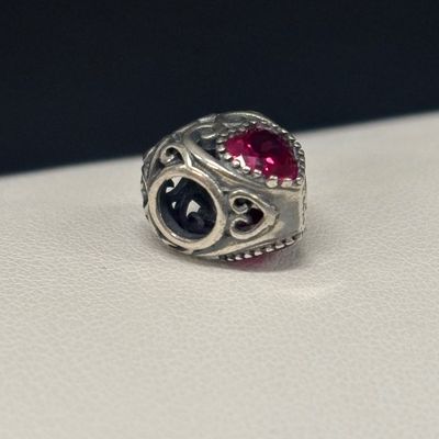 LOT 68: Sterling 925 / Semiprecious Gemstone Earrings with Sterling Pandora Charm Bracelet Beads 11.0gtw