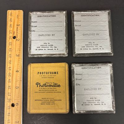 LOT 42: Vintage Quick Saver Books of Green Stamps, Photomatic Photo Booth Photos, Small Pink Plastic Bobble Head Elephant & More