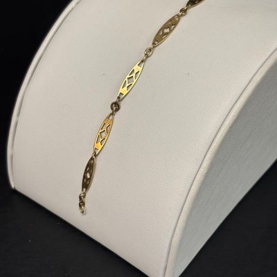 LOT 107: Vintage 14k Gold Bracelet 2.8g (Acid Tested)