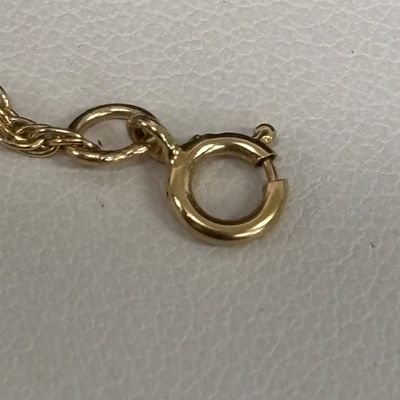 LOT 53: Diamond and 14K Gold Pendant on 14K Gold Chain 3.8gtw