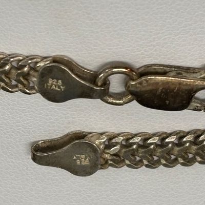 LOT 95: Vintage 925 Italy Sterling Silver Chain 23.7g