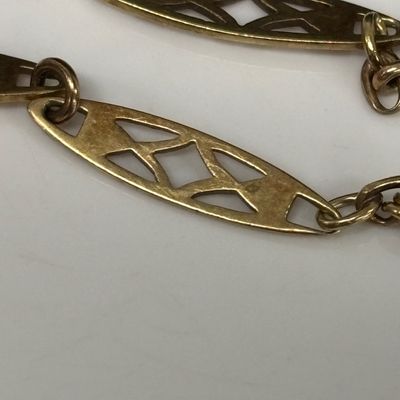 LOT 107: Vintage 14k Gold Bracelet 2.8g (Acid Tested)