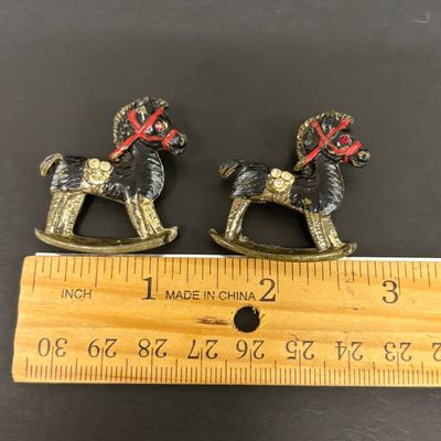 LOT 72: Sterling Post Rhinestone Earrings, 14k GF and Painted Porcelain Earrings & More