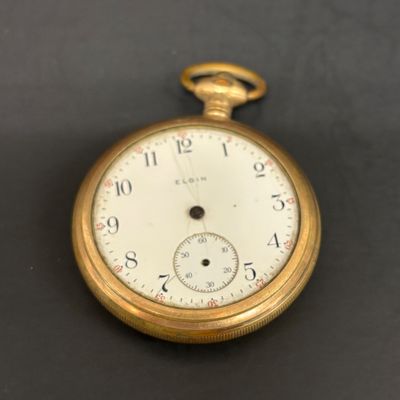 LOT 46: Elgin Illinois Watch Case Co Pocket Watch, Seth Thomas Pocket Watch & Watch Chain