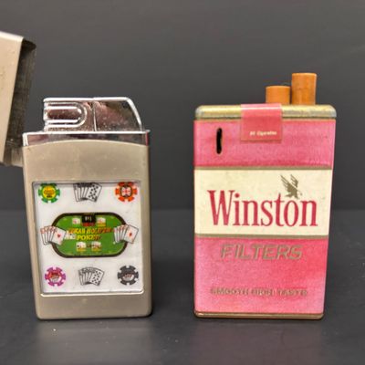 LOT 36: Vintage and Contemporary Lighters with Keychains & More