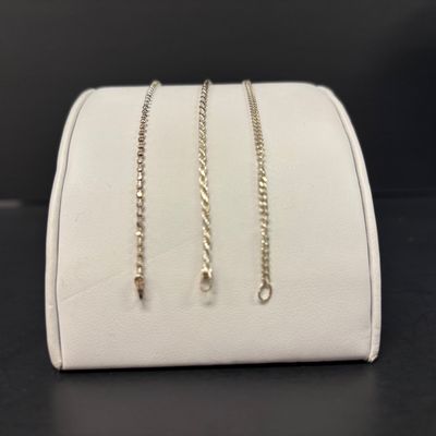 LOT 85: Sterling 925 Jewelry Collection - (3) Anklets 7.6g, Pendant Necklace 3.0gtw & Filigree Ring 3.0gtw Sz 9