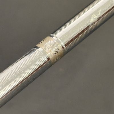 LOT 30: Vintage Cross 1/20 10Kt GF Pen with Gold-Tone Quill, Silver-Tone Cross & More