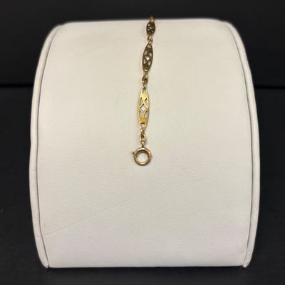 LOT 107: Vintage 14k Gold Bracelet 2.8g (Acid Tested)