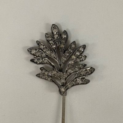 LOT 102: Vintage Rhinestone Stick Pins and Belt Buckle