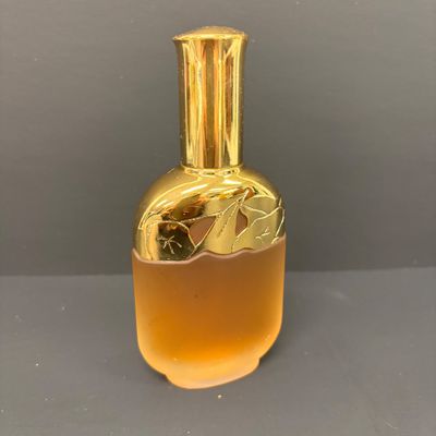 LOT 28: New/Old Stock White Diamonds 5.3Oz Body Powder, Calais Cologne Spray, Milk Glass Scotty Dog Perfume Bottle & Crystal Dish