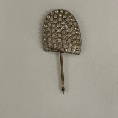 LOT 102: Vintage Rhinestone Stick Pins and Belt Buckle