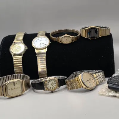 LOT: 57 Vintage Untested Watches Timex Seiko & More