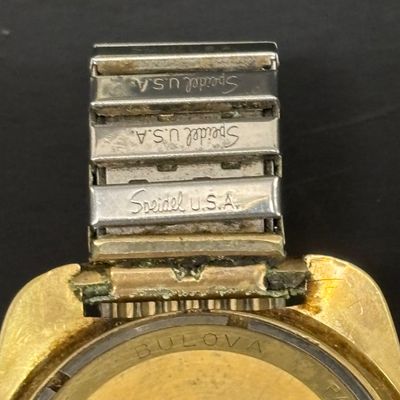 LOT 103: Bulova Accutron 14k Gold Case Watch F49271