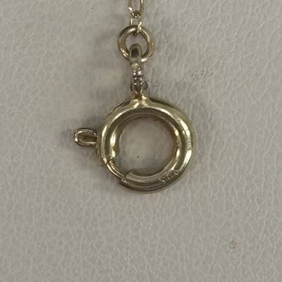 LOT 105: Michael Anthony Tri-Color 14k Gold 'Special Friend' Pendant 1.9gtw, 20" Gold Vermeil Chain w/925 Clasp