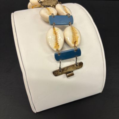LOT 49: Vintique Cowrie Shell Bracelet Circa 1930 - 1940s