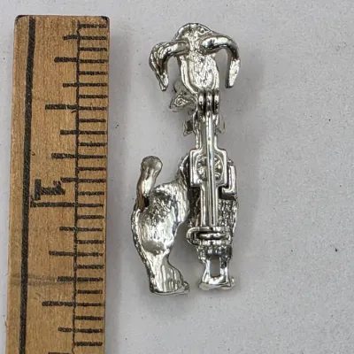 LOT 58: Collection of 5 Vintage Silvertone Brooches Mazer & More
