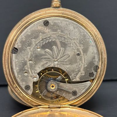 LOT 46: Elgin Illinois Watch Case Co Pocket Watch, Seth Thomas Pocket Watch & Watch Chain
