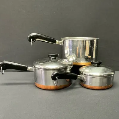 Revere Ware Copper Bottom Pots