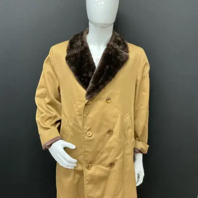 Vintage Gleneagles Canvas Double-breasted Overcoat