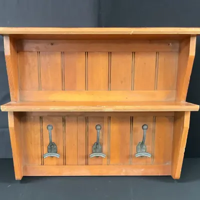 Rustic Wall-Mounted Shelf