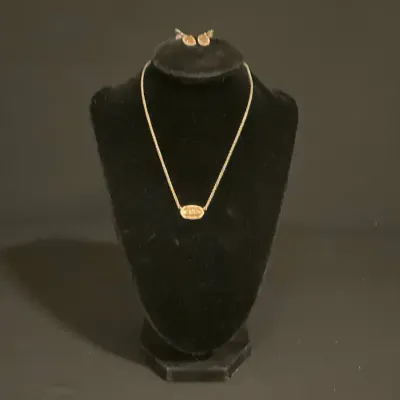 Kendra Scott Rose Gold Elisa Necklace & Earrings 
