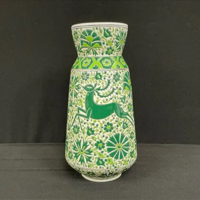 Nassos Keramik Greek Green Vase 