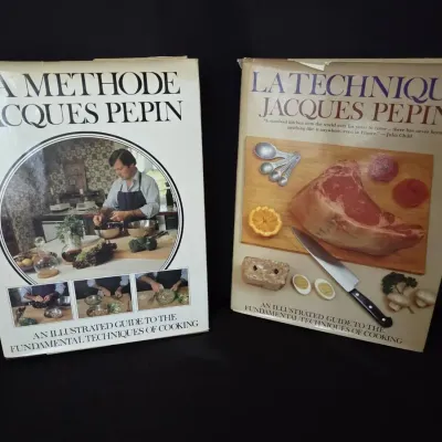 La Methode by Jaques Pepin (First Edition, 1979) & La Technique by Jaques Pepin 1980