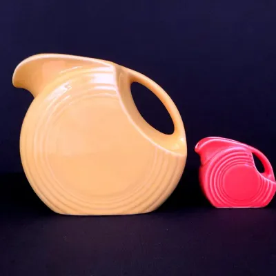 Vintage Fiesta Ware Disc Pitchers II