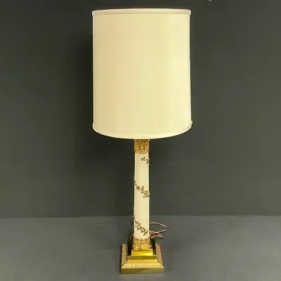 Vintage Stiffel Neoclassical Style Column Table Lamp #2