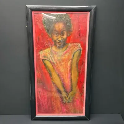 Framed Portrait of a Young Girl 