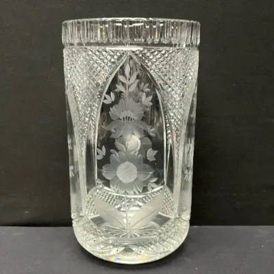 Cut Crystal Vase