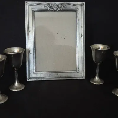 Cordials & Pewter Frame