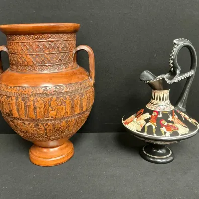 Greek Amphora Vase And Pitcher