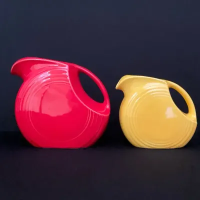 Vintage Fiesta Ware Disc Pitchers