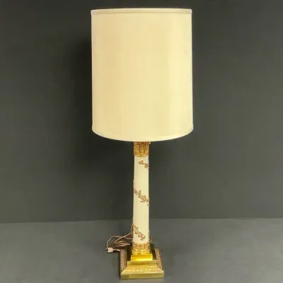 Vintage Stiffel Neoclassical Style Column Table Lamp