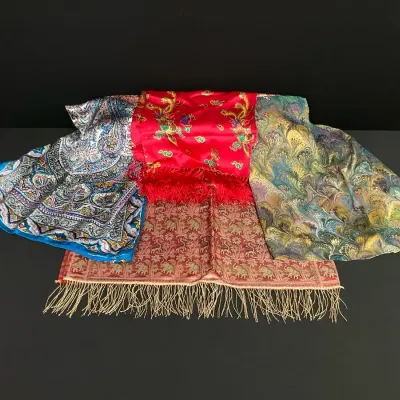 Four Silk Scarves / Pashminas