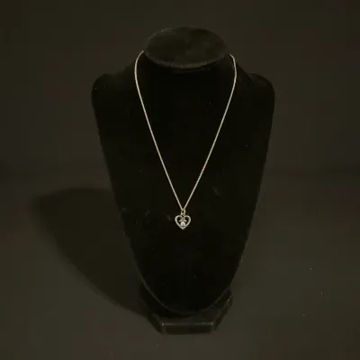 James Avery Remembrance Heart Pendant & Necklace 