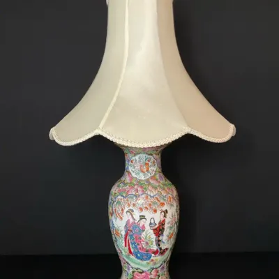 Chinese Famille Rose Porcelain Ginger Jar Lamp