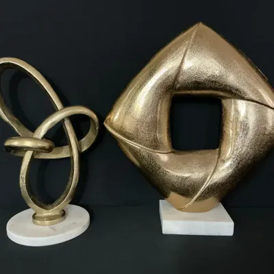 Metal Modern Golden Decor