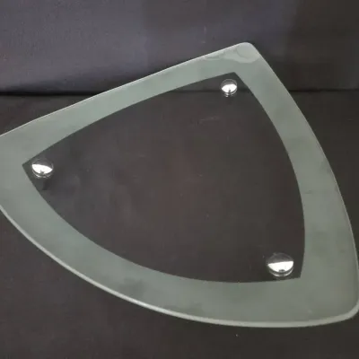 Elevated Glass Entertaining Platter -3 - Footed Design