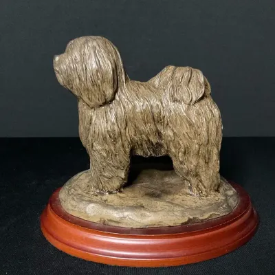 Cold Cast Bronze Tibetan Terrier Sculpture by Douglas Gray