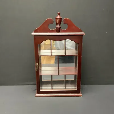 Bombay Company Scalloped Wall  Curio Cabinet 