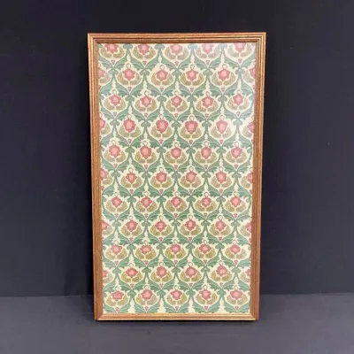 Floral And Foliage Lattice Textile Art