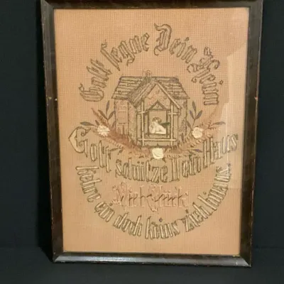 German Victorian Punch Paper Embroidery Sampler