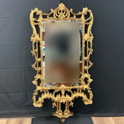 Guilded Wood Wall Hanging Mirror
